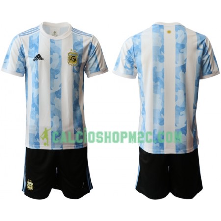 Argentina Bambino Maglia Prima 2020 Manica Corta (+ Pantaloncini)